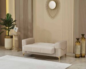 Clara Velvet Sofa Set – Beige at HomeBella Furniture, Ottawa – photo 2