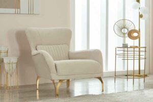 Clara Velvet Sofa Set – Beige at HomeBella Furniture, Ottawa – photo 8
