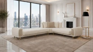Damla Sectional Set – Beige & Gold at HomeBella Furniture, Ottawa – photo 3