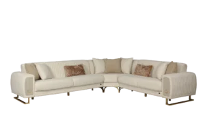 Damla Sectional Set – Beige & Gold at HomeBella Furniture, Ottawa – photo 5
