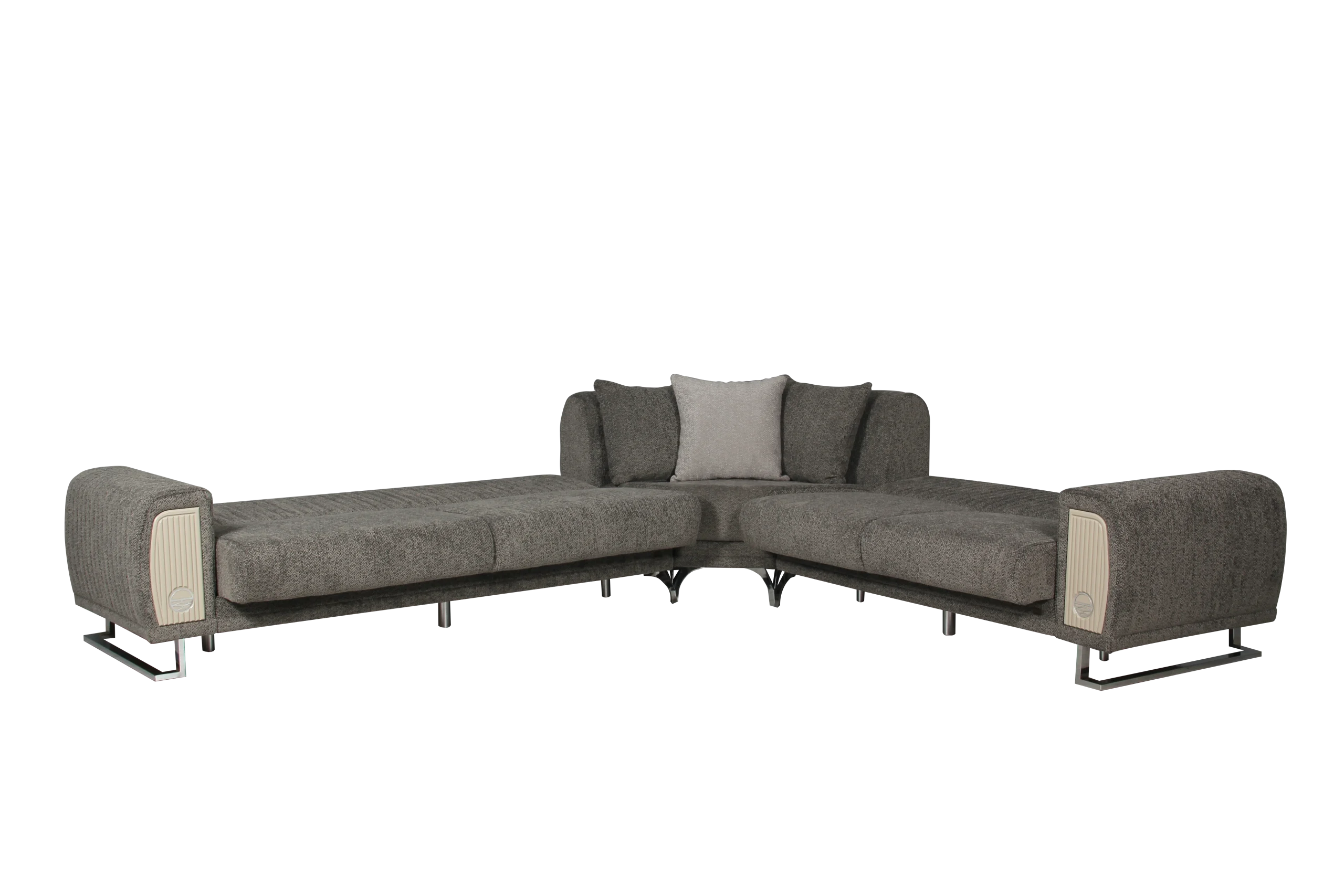 Damla Sectional Set – Grey & Silver at HomeBella Furniture, Ottawa – photo 3