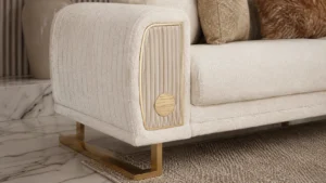 Damla Sofa Set – Beige & Gold at HomeBella Furniture, Ottawa – photo 2