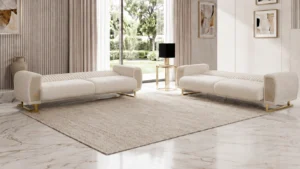 Damla Sofa Set – Beige & Gold at HomeBella Furniture, Ottawa – photo 6