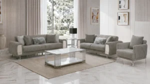 Damla Sofa Set – Grey & Silver at HomeBella Furniture, Ottawa – photo 3
