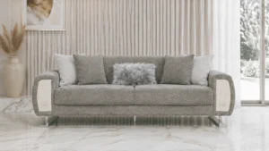 Damla Sofa Set – Grey & Silver at HomeBella Furniture, Ottawa – photo 4