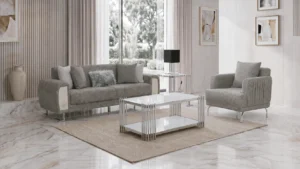 Damla Sofa Set – Grey & Silver at HomeBella Furniture, Ottawa – photo 8