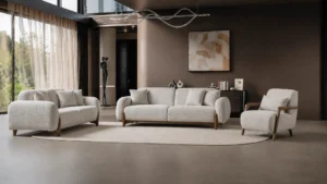Elizza Sofa Set – Beige at HomeBella Furniture, Ottawa – photo 1