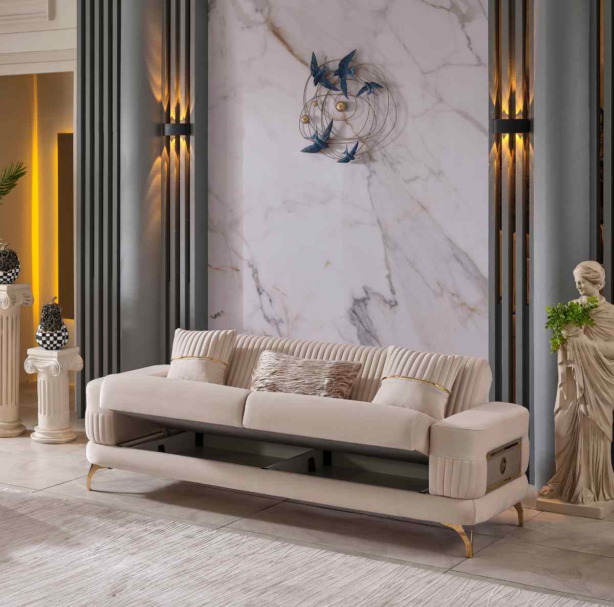 Floria Sofa Set – Beige at HomeBella Furniture, Ottawa – photo 6