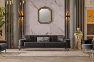 Floria Sofa Set – Grey at HomeBella Furniture, Ottawa – photo 1