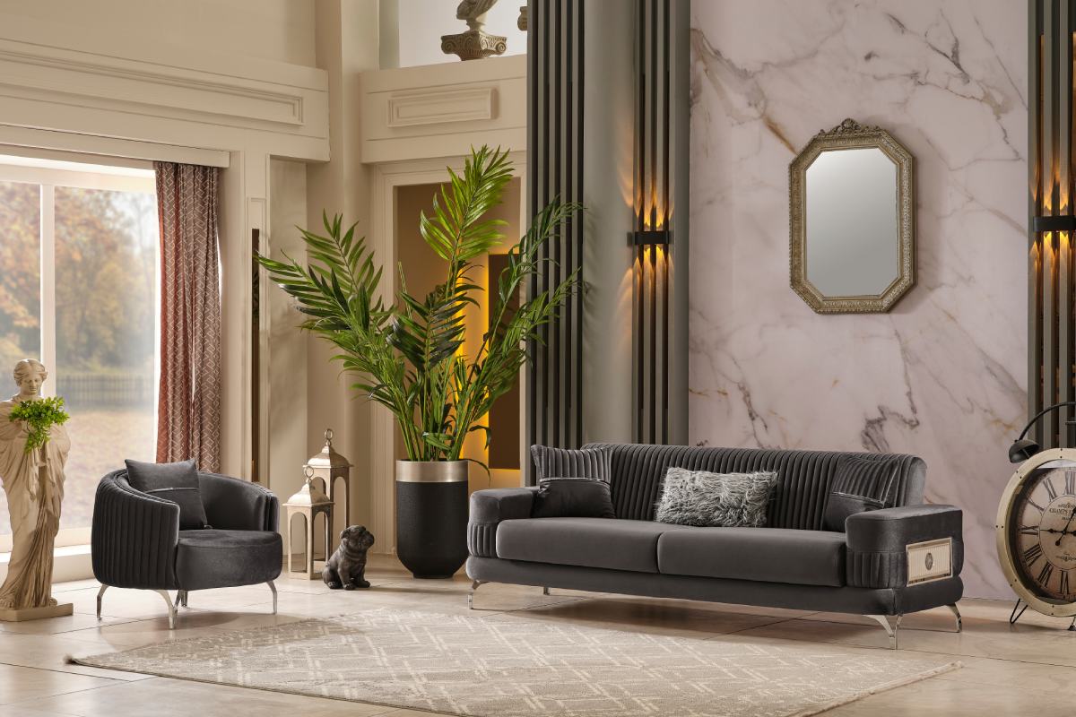 Floria Sofa Set – Grey at HomeBella Furniture, Ottawa – photo 5