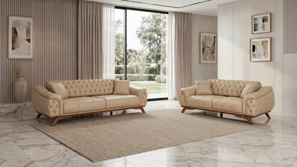 Lagos Sofa Set – Beige at HomeBella Furniture, Ottawa – photo 2