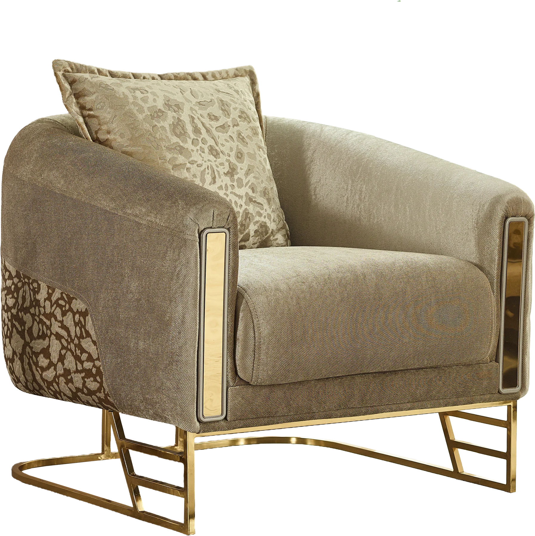Roma Sofa Set – Beige & Gold at HomeBella Furniture, Ottawa – photo 7